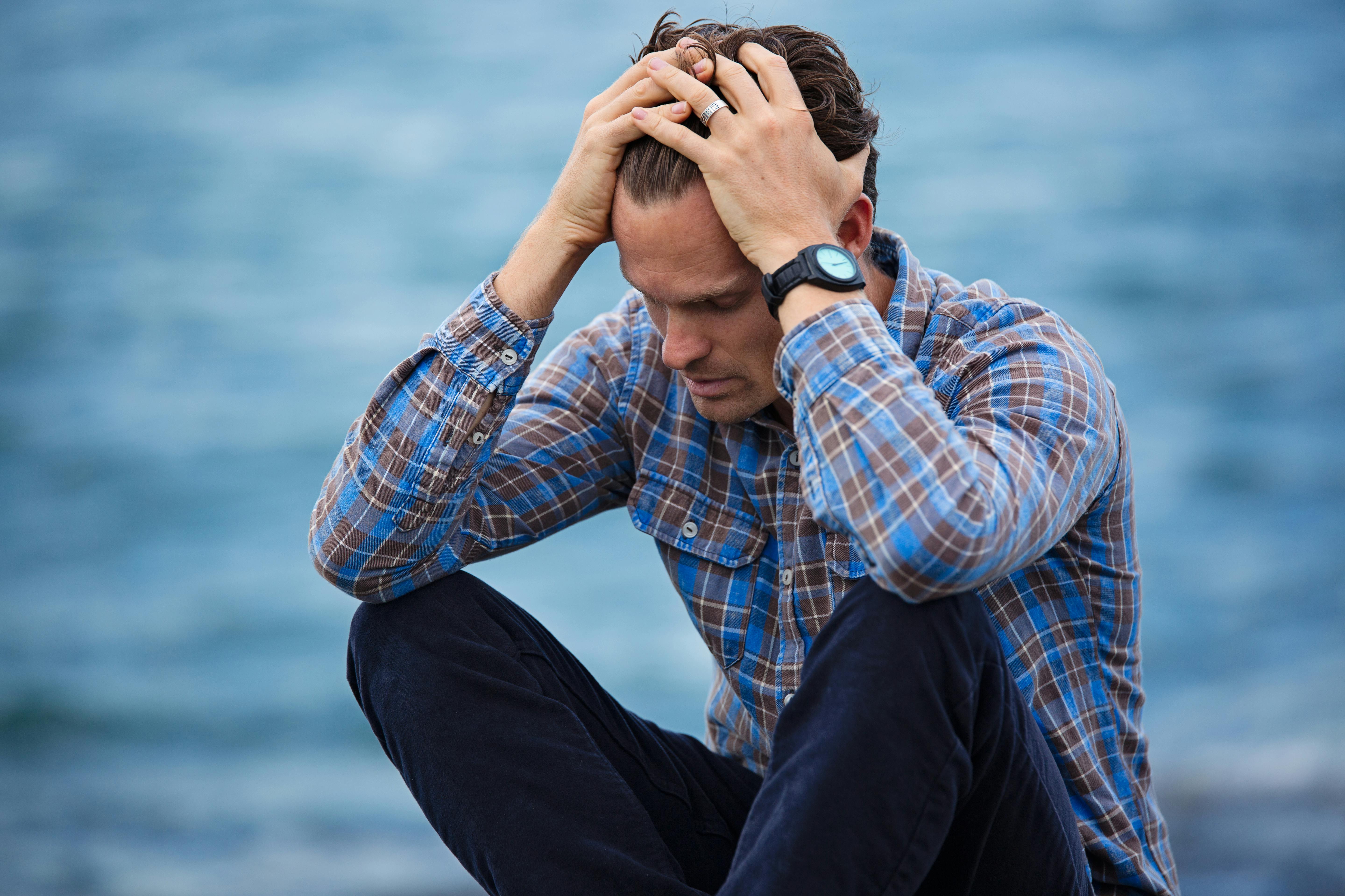 Man stressed